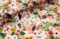 Preview: Designerbaumwollstoff Garden Party weiß  (10 cm)